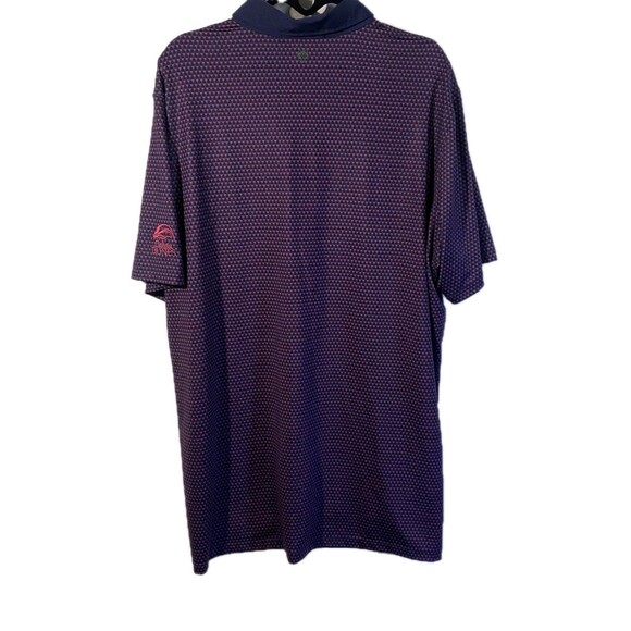 Greyson Golf Shirt Polo Mens XL Performance Stretch All Over Print Button Down * - Picture 5 of 7